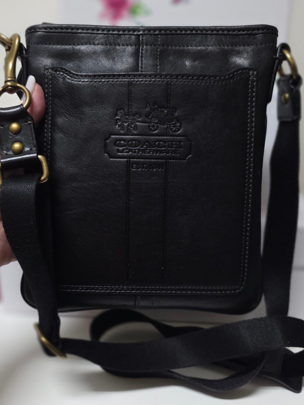 COACH Heritage Crossbody Flight Bag #41004 - Picture 4 of 16